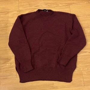 Women's Burgundy Crewneck Sweater
